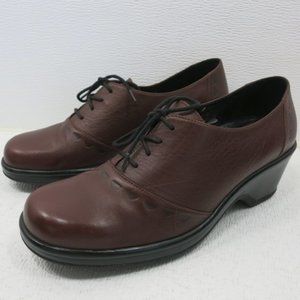 Dansko Oil Tanned Leather Lace Up Dress Oxfords Women's Footwear Heels Sz 42